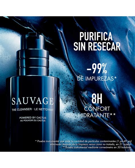 Sauvage Limpiador y mascarilla facial : limpia y purifica 